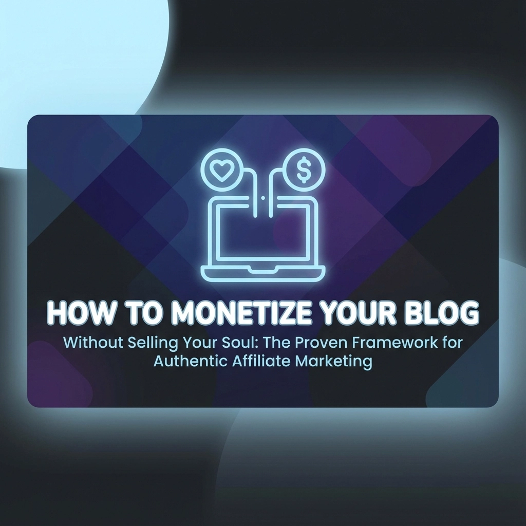 How to Monetize Your Blog Without Selling Your Soul: The Proven Framework for Authentic Affiliate Marketing