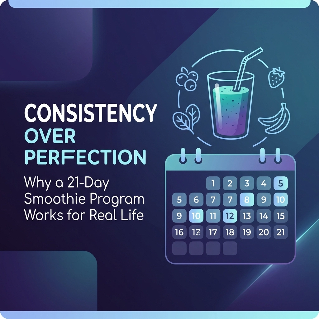 Consistency Over Perfection: Why a 21-Day Smoothie Program Works for Real Life